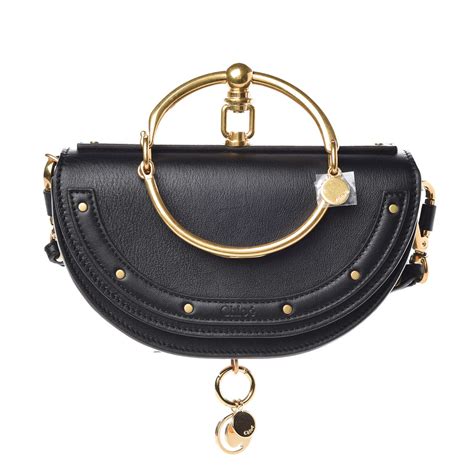 chloe minaudiere bag|CHLOE Calfskin Small Nile Bracelet Minaudiere Bag Black .